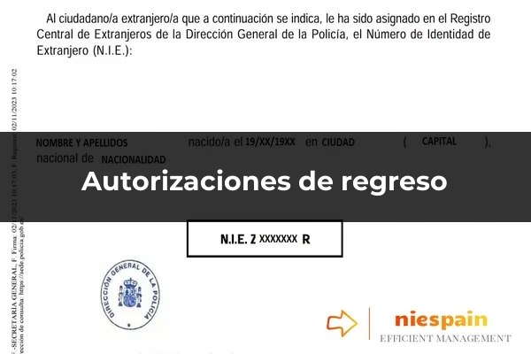 Autorizaciones de regreso