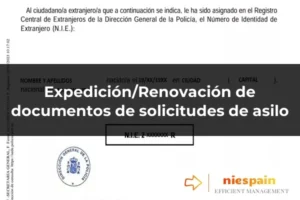 Expedición/Renovación de documentos de solicitudes de asilo