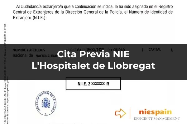 Cita previa NIE y tramitación gestoría Profesional en L'Hospitalet de Llobregat