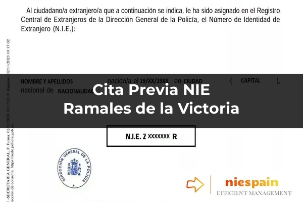 Cita previa NIE y tramitación gestoría Profesional en Ramales de la Victoria
